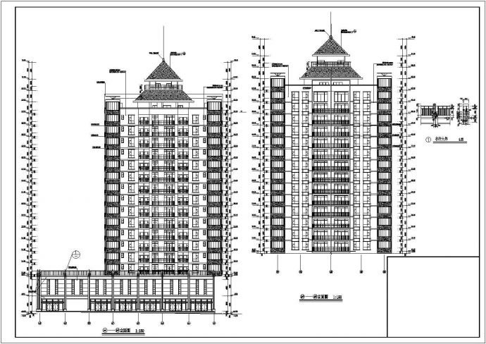 贵州城区中心多层框架结构住宅建筑施工图_图1