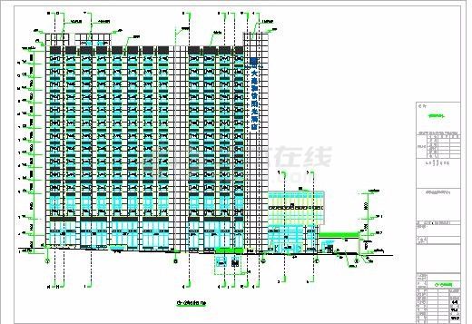 某地15层现代风格商务酒店建筑设计施工图-图二