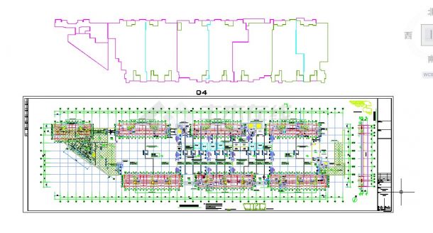 一区人防地下室车库建筑结构水电设计施工图-图一