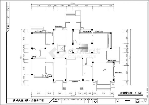 绍兴市某一层现代风格别墅装修设计施工图-图二
