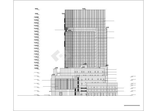 某地二十六层星级酒店建筑扩初图-图二