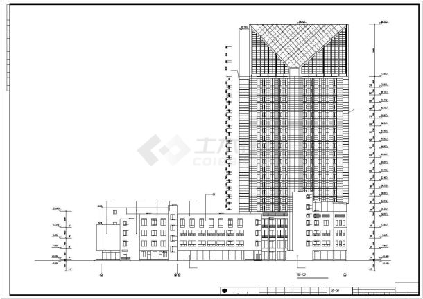 某地二十一层五星级酒店建筑施工图-图一