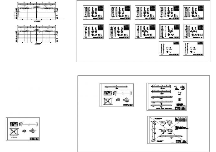 某公司机械钢结构工程设计CAD施工图_图1