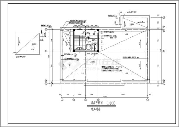 某地十三层宾馆建筑施工图-图一