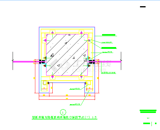 某地大型干挂铝板幕墙建筑设计图-图一