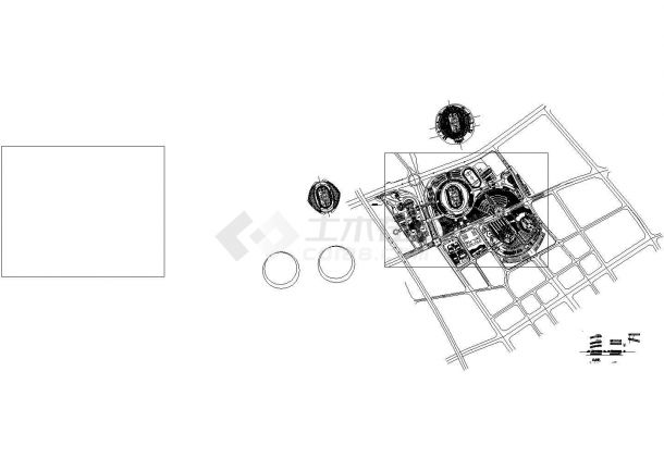 某地体育馆和剧院全套施工设计cad图纸-图一