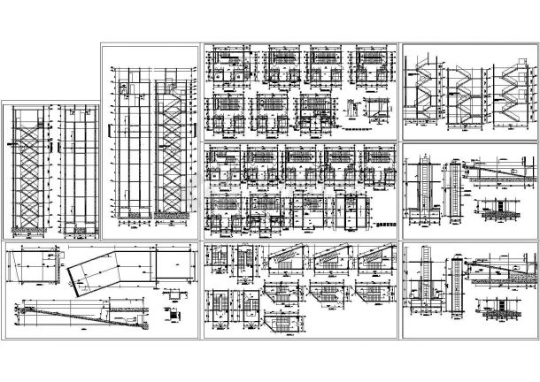 楼梯[电梯]坡道大样及CAD详图-图一