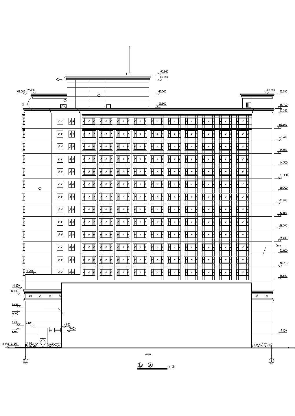 3套宾馆酒店建筑设计方案初设图