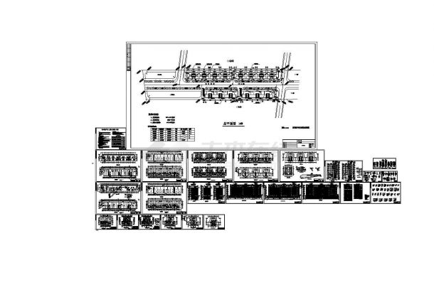 某7万平米高层商住楼建筑施工CAD图纸(标注明细）-图一