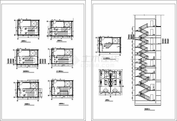 超详细7套宾馆酒店建筑施工图-图一