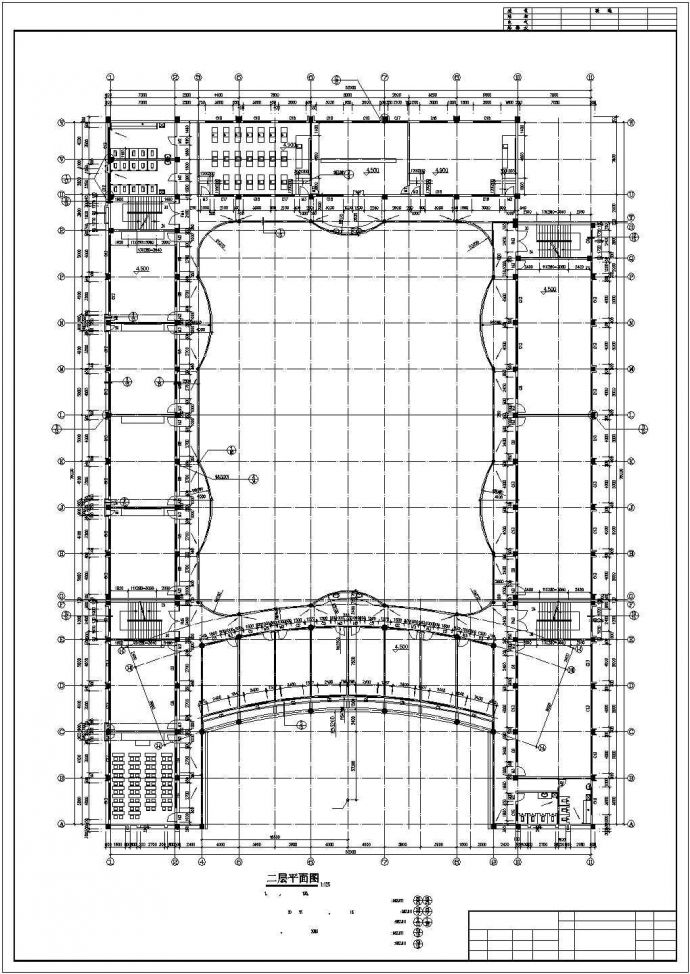 某地详细的中学教学楼建筑设计图_图1