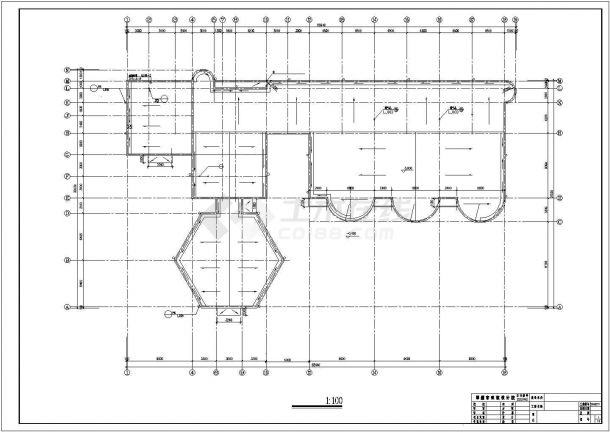 某地二层幼儿园建筑cad施工图-图一