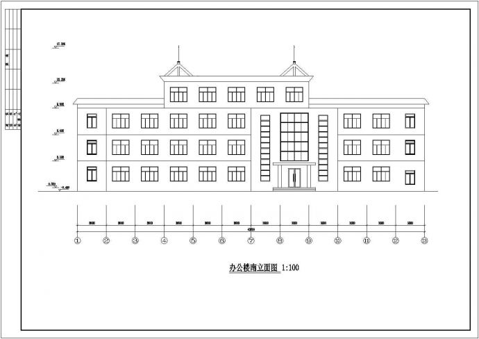某地学校办公楼建筑结构设计图_图1