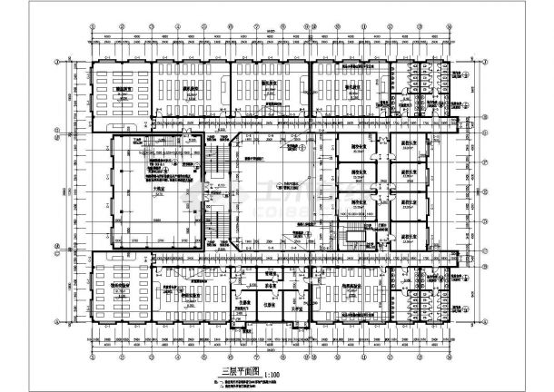 简单的一套中学综合楼建筑设计图-图二