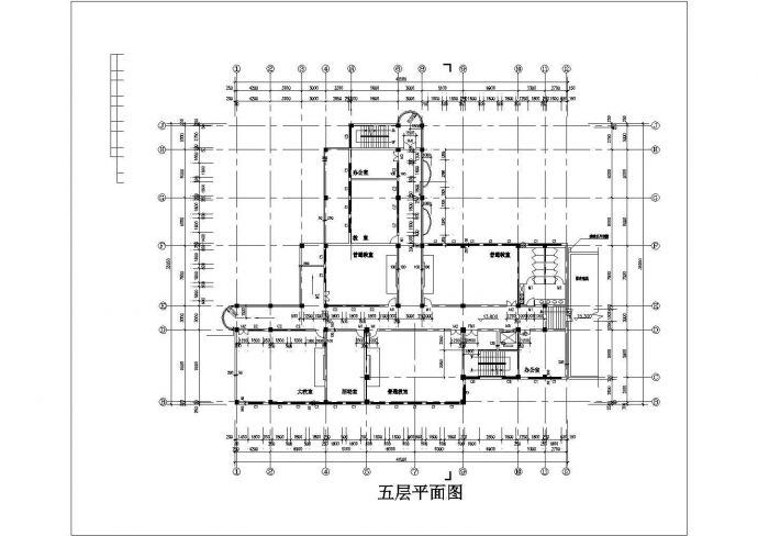 比较简单的中学教学楼建筑施工图_图1
