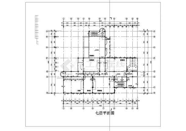 比较简单的中学教学楼建筑施工图-图二