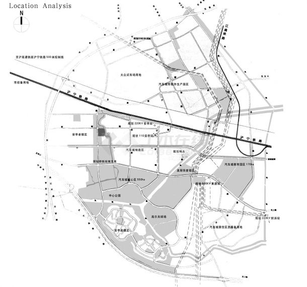 公园设计方案文本效果建筑平面图-图一