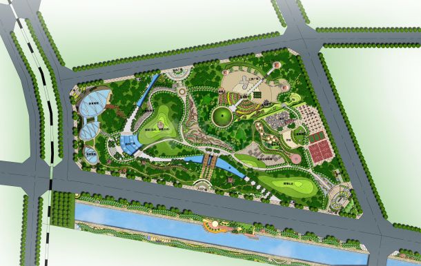 安徽某运动公园设计方案CAD详图-图一