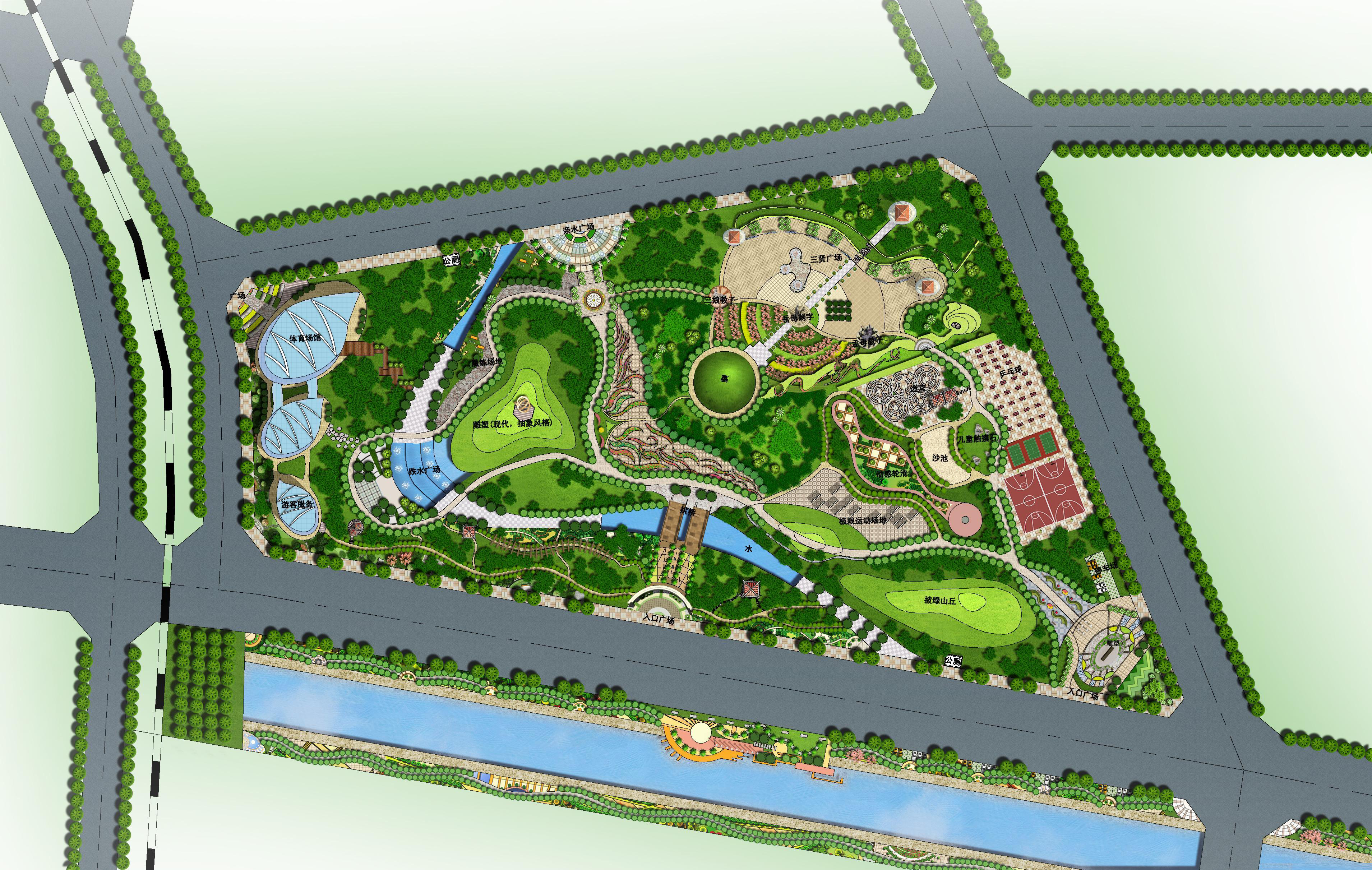 安徽某运动公园设计方案CAD详图