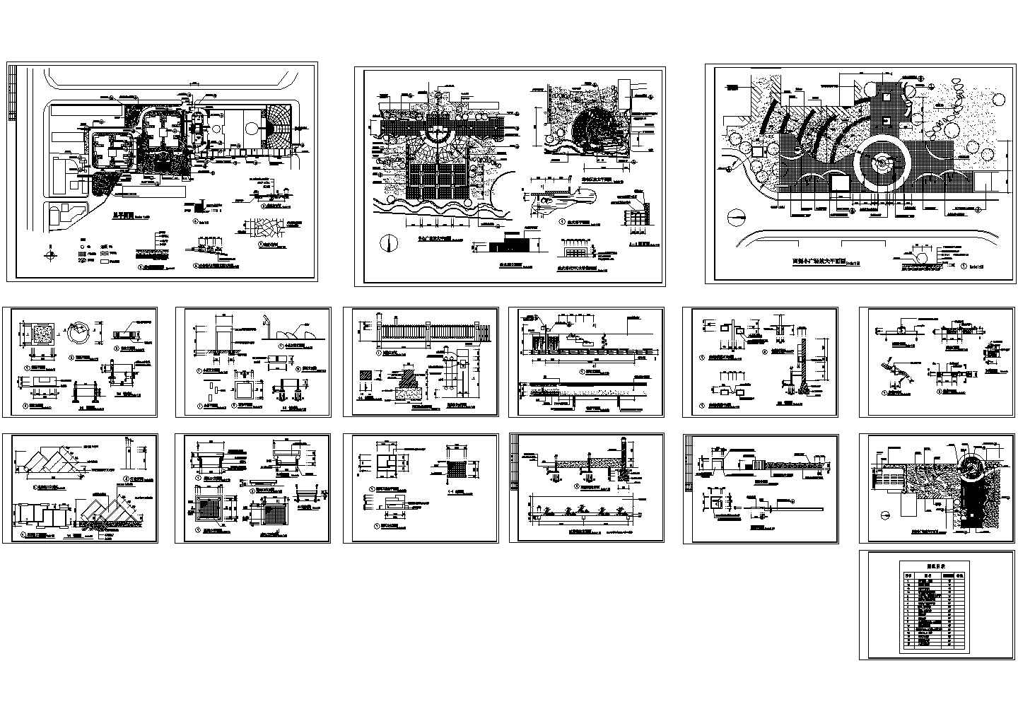 启东市人民路广场景观规划设计CAD图纸