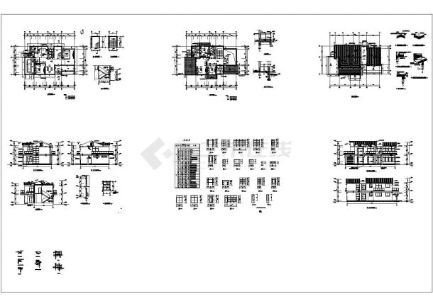 某二层独栋中式风格别墅CAD设计-图一