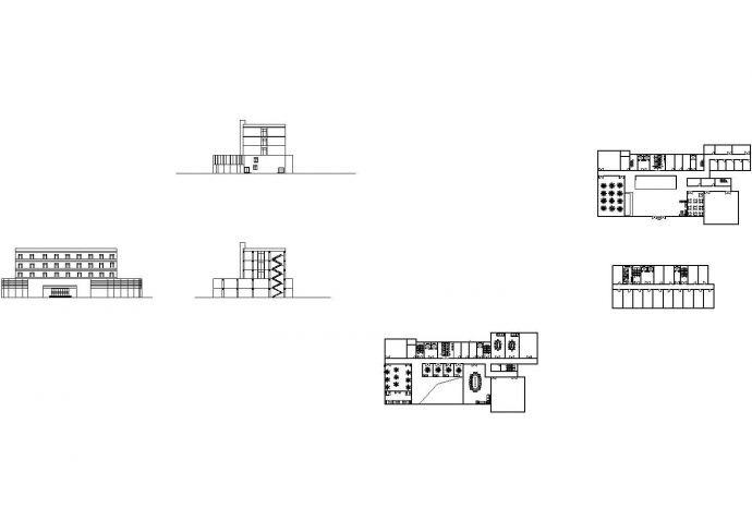某地5层框架结构宾馆建筑设计方案图_图1