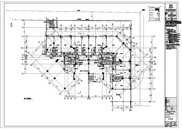 【深圳】某住宅小区房屋建筑设计施工CAD图纸-图二