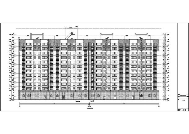 12层高层商住楼建筑施工图（含机械停车库 建筑面积18090平方米）-图一