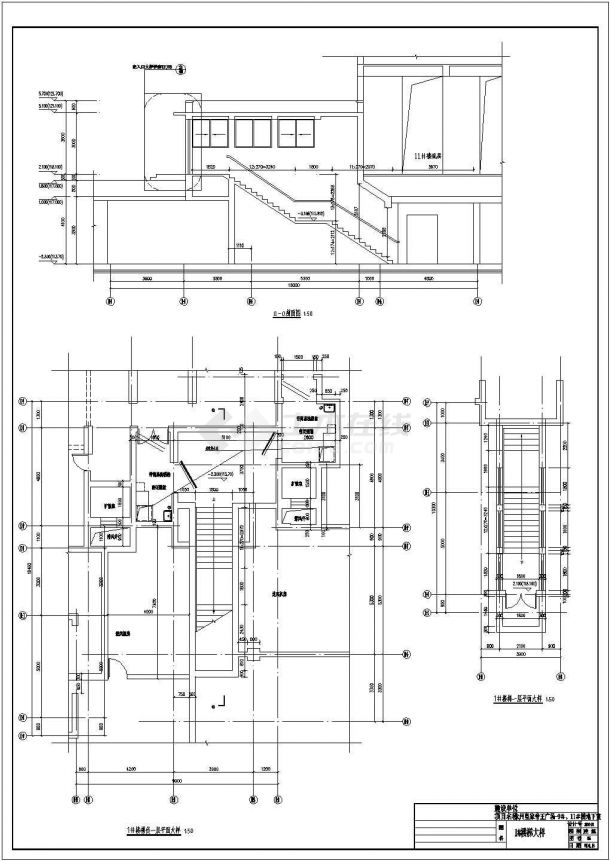 某地人防地下室车库建筑设计施工图（人防面积：5485平方米）-图一