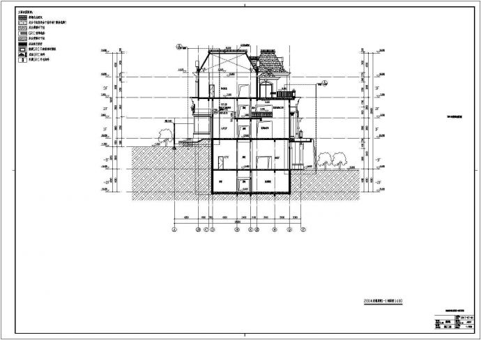 3层独栋定制别墅建筑设计施工图（建筑面积1198平方米 短枝剪力墙结构）_图1