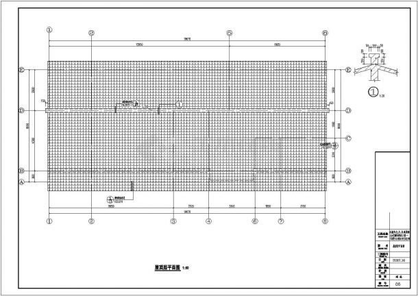 单层坡屋面公厕设计施工图（含建筑、水电 建筑面积150平方米）-图二