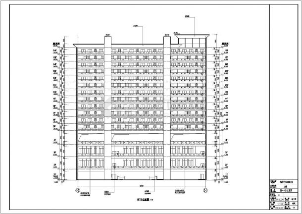 公寓16层2#高层复式公寓住宅建筑施工图（剪力墙结构 建筑面积8983平方米）-图二