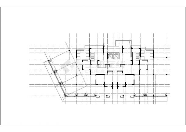 某小区高层带底商住宅楼全套设计施工图纸（33层 剪力墙结构 包含建筑结构水暖电）-图二
