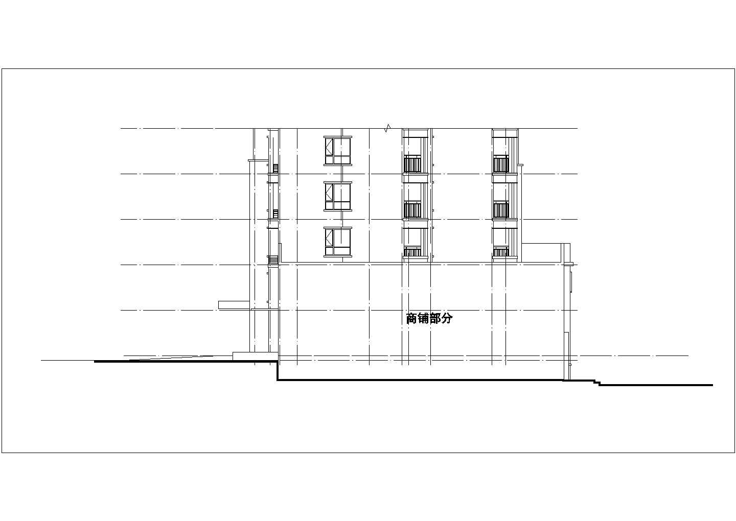 某小区高层带底商住宅楼全套设计施工图纸（33层 剪力墙结构 包含建筑结构水暖电）