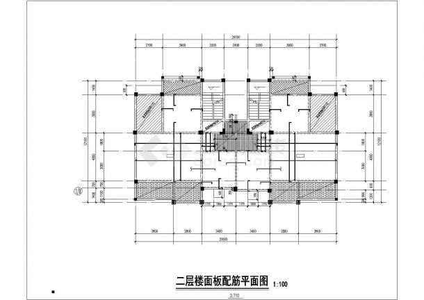 某小区三层框架别墅结构施工图（地上建筑面积580平方米）-图一