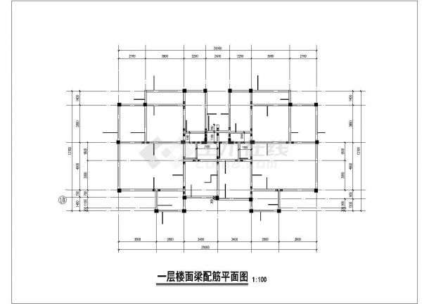 某小区三层框架别墅结构施工图（地上建筑面积580平方米）-图二