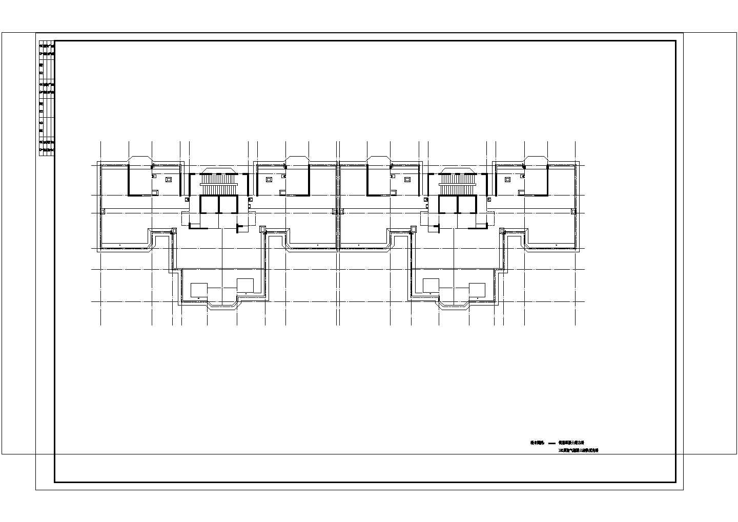 某居住小区22层一梯三户型住宅楼建筑施工图