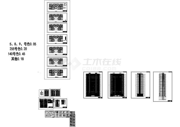 【湖南省】某小区5座高层住宅建筑、水电和暖通施工图纸-图一