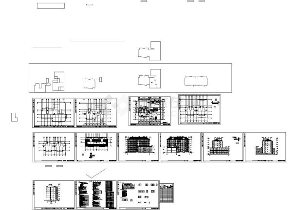 [永嘉县]某村镇安置房住宅群建筑施工图.-图一