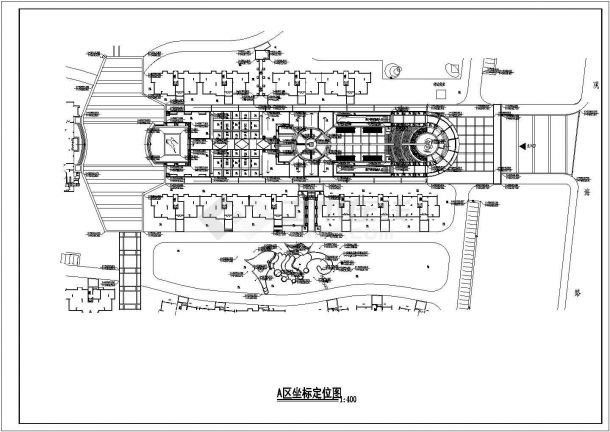 某小区景观设计施工CAD图-图一