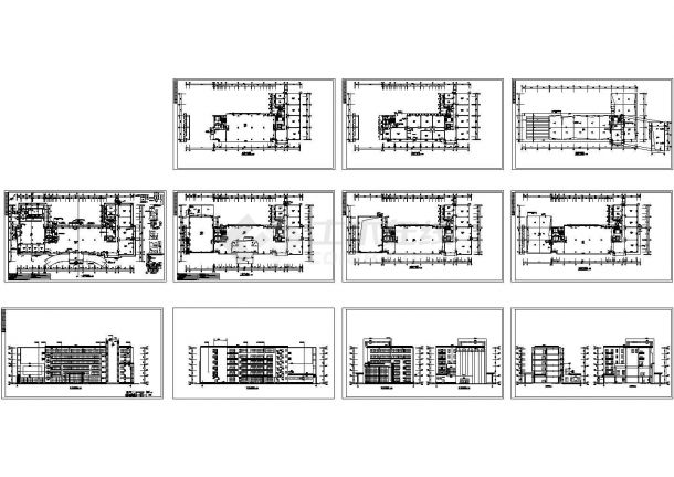 6层精品办公大楼建筑施工图（参）-图一