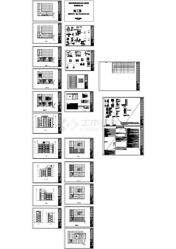 五层框架结构科技楼工程招标预算书（含图纸，计算书）-图一