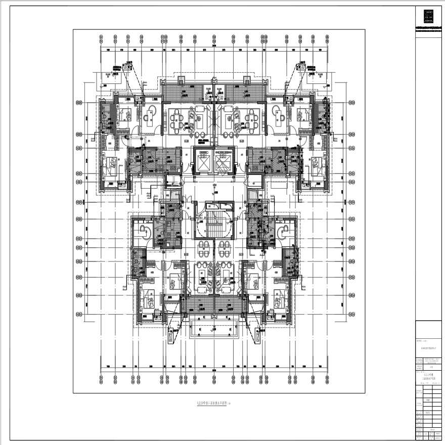 P-W-QP007_1-2-3-9号楼二层给排水平面图-图一