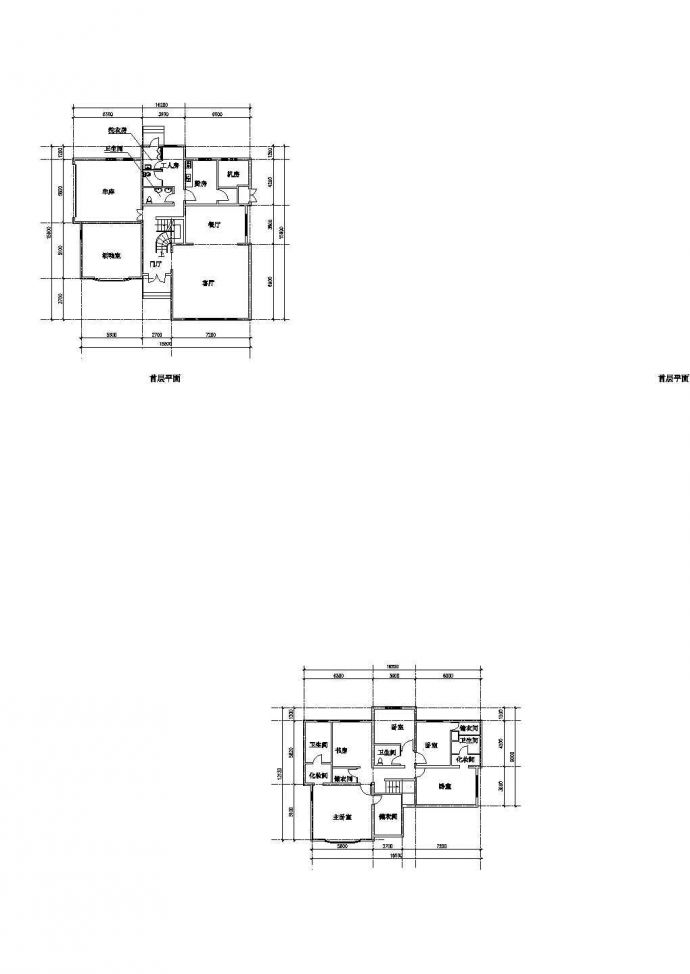 某房屋户平面CAD图纸设计_图1