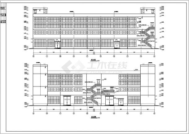 某化工厂甲类生产车间建筑结构图纸-图二