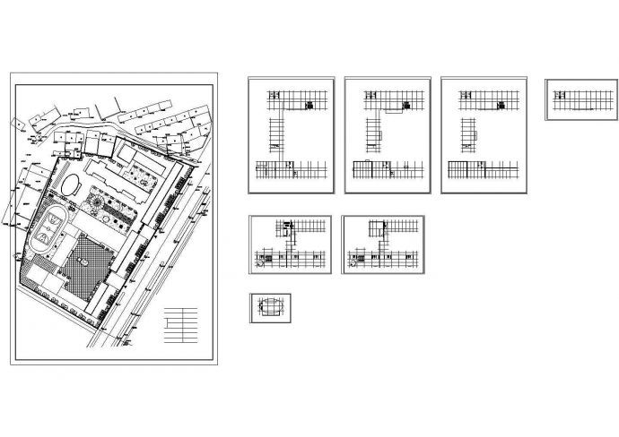 某县12班幼儿园 3规小学建筑方案（效果图）_图1