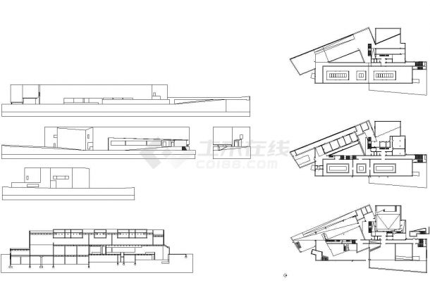 【世界著名建筑】加里西安当代艺术中心cad图纸-图一