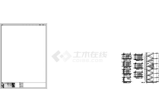 上海某4层党校商业中心建筑施工CAD图纸-图一
