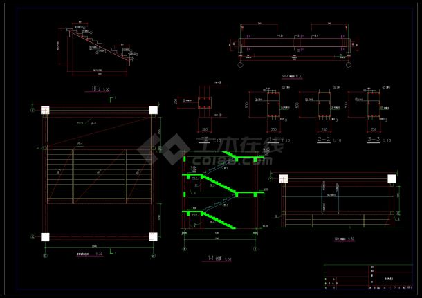 五层办公楼建筑结构设计施工图（毕业设计）-图二