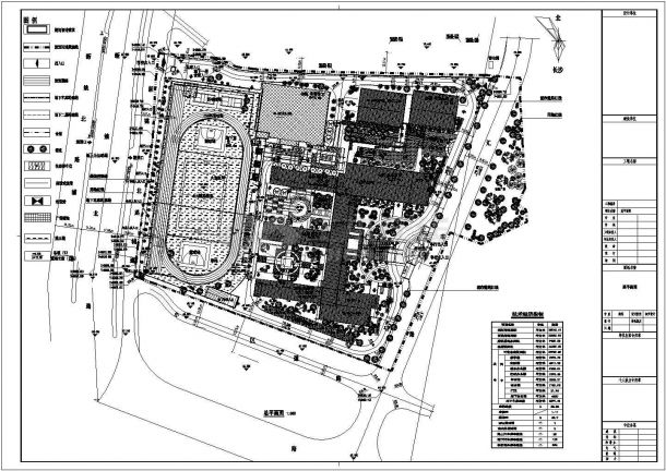 某中学体育馆的全套施工图（含总图、建筑、结构、水电暖，共95张）-图一